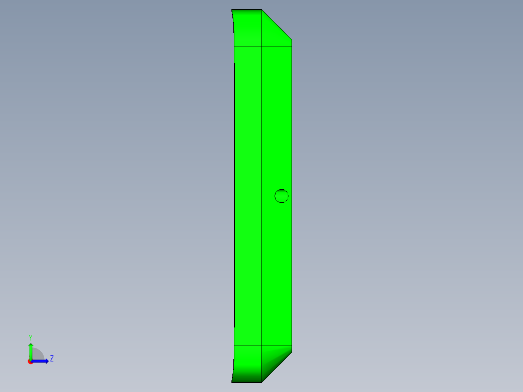 X2-CNC8笔记本CNC工装夹具三维模型GAIBAN-1209左视图