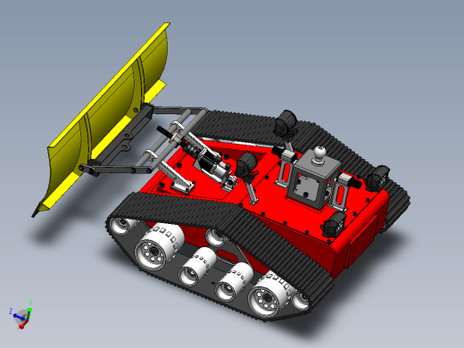 履带式铲雪车sw18可编辑