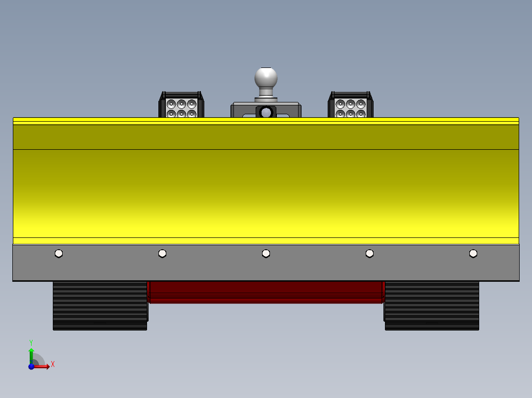 履带式铲雪车sw18可编辑前视图