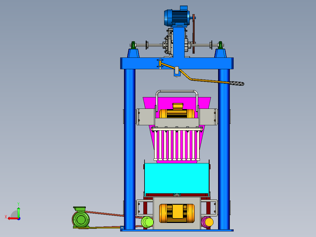砌块成型机creo3.0.zip后视图