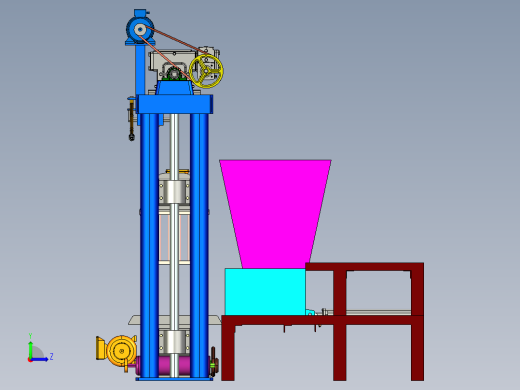 砌块成型机creo3.0.zip左视缩略图