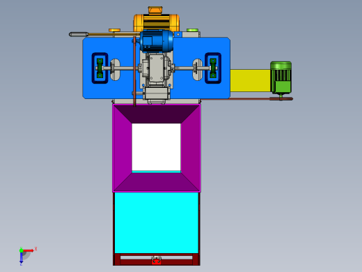 砌块成型机creo3.0.zip俯视缩略图