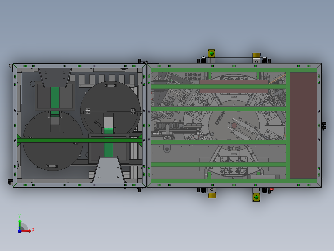 小电机齿轮箱装配设备sw16可编辑前视图