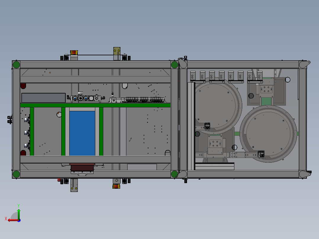 小电机齿轮箱装配设备sw16可编辑后视图