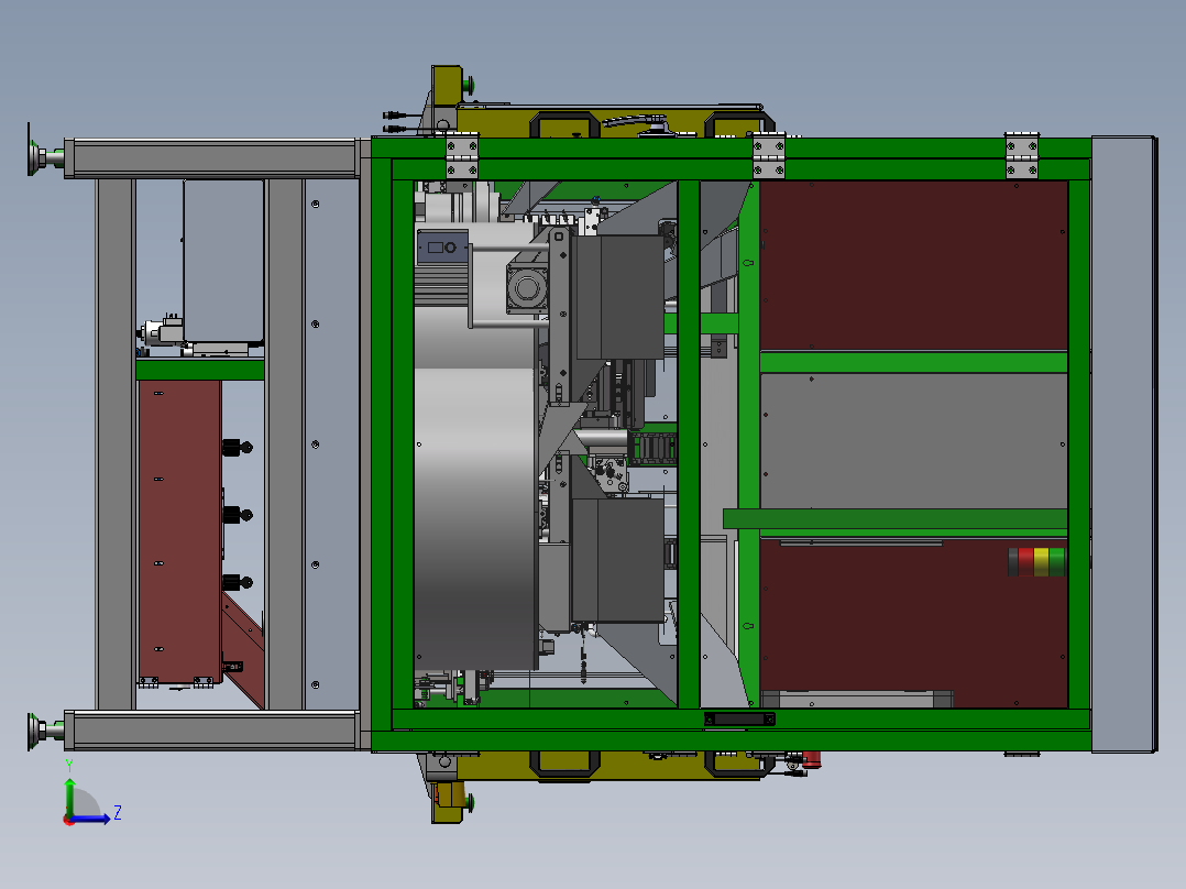 小电机齿轮箱装配设备sw16可编辑左视图