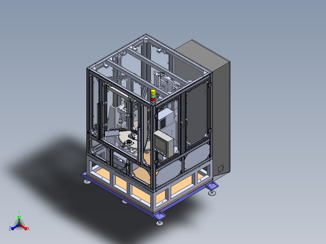 调角器设备sw22可编辑正等轴测图