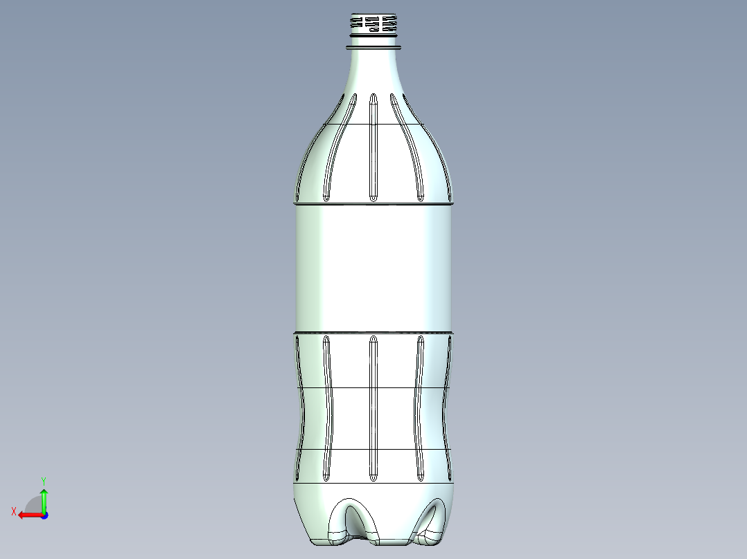 可乐瓶子后视图