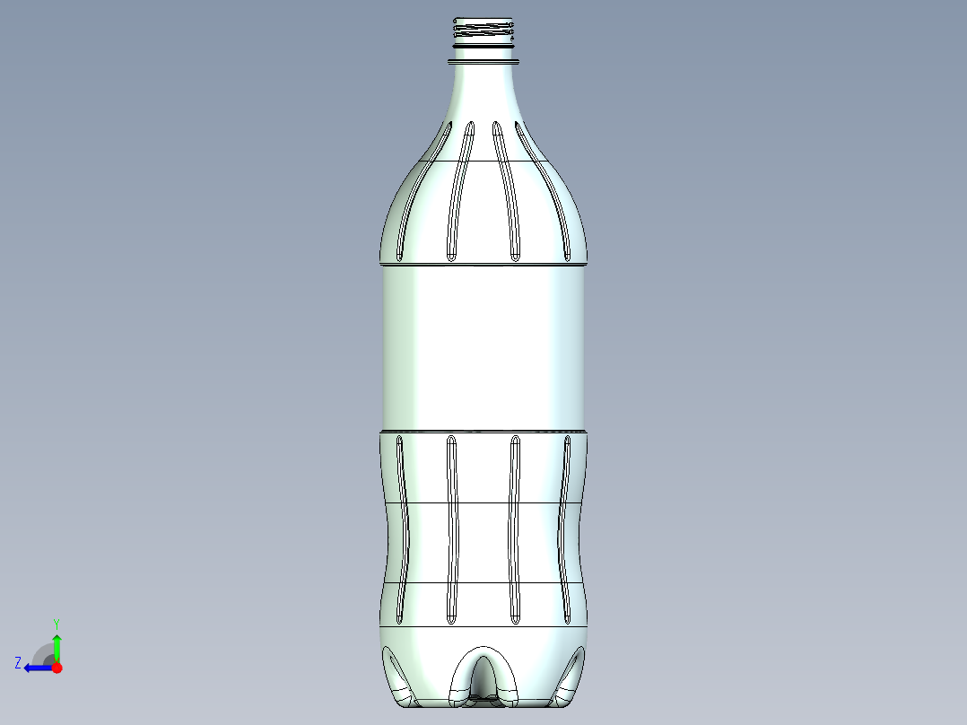 可乐瓶子右视图