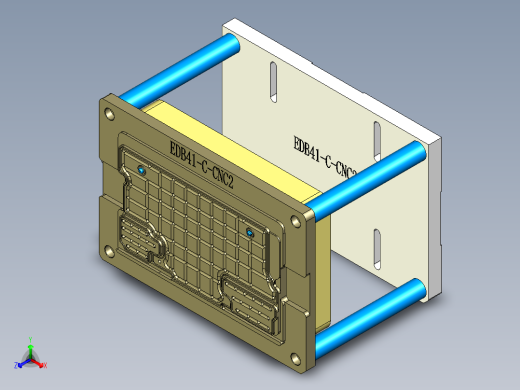 EDB41-C笔记本CNC工装夹具三维模型-CNC2-191113