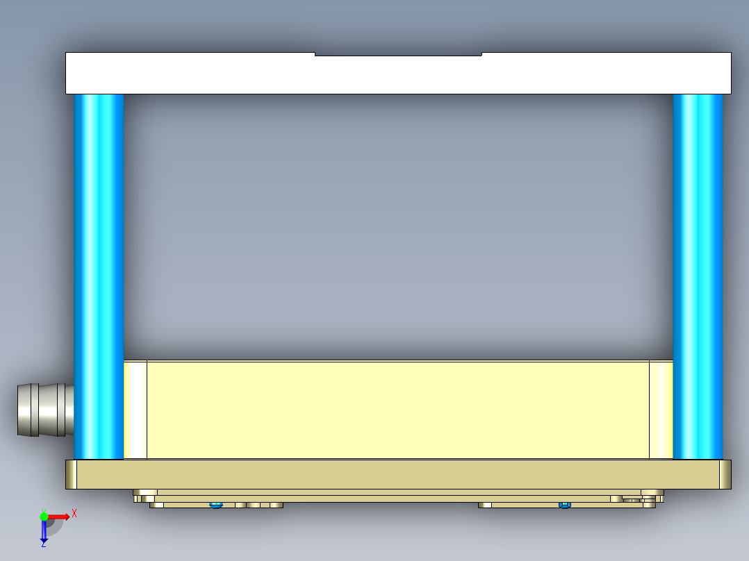 EDB41-C笔记本CNC工装夹具三维模型-CNC2-191113俯视图