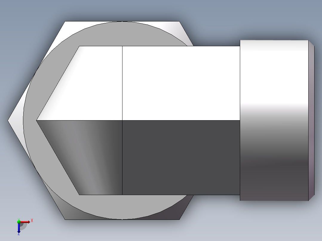 直角组合接头、2C9-26俯视图