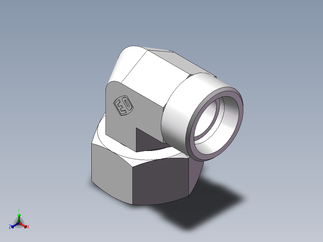 直角组合接头、2C9-26正等轴测图