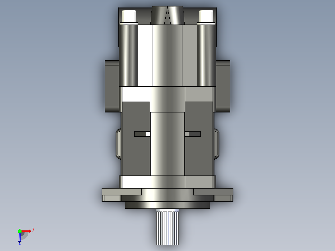 CBHYG-F双联齿轮油泵CBHYG-F32-F4.5-ATΦ俯视图