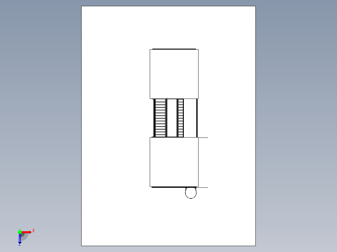 A2004300-双层钢架平台俯视图