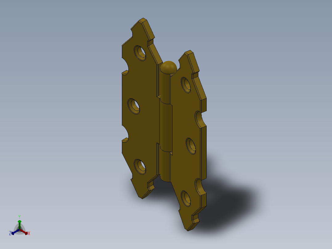 合页、铰链(31)正等轴测图