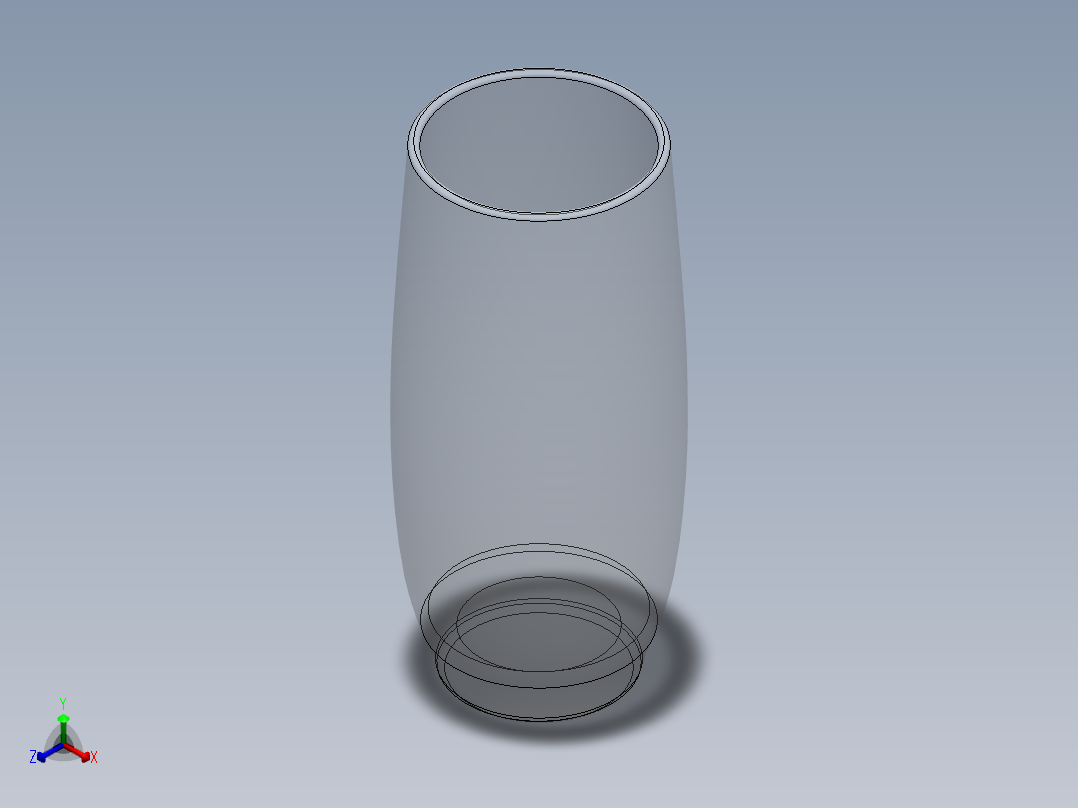 玻璃器子、杯子(11)正等轴测图