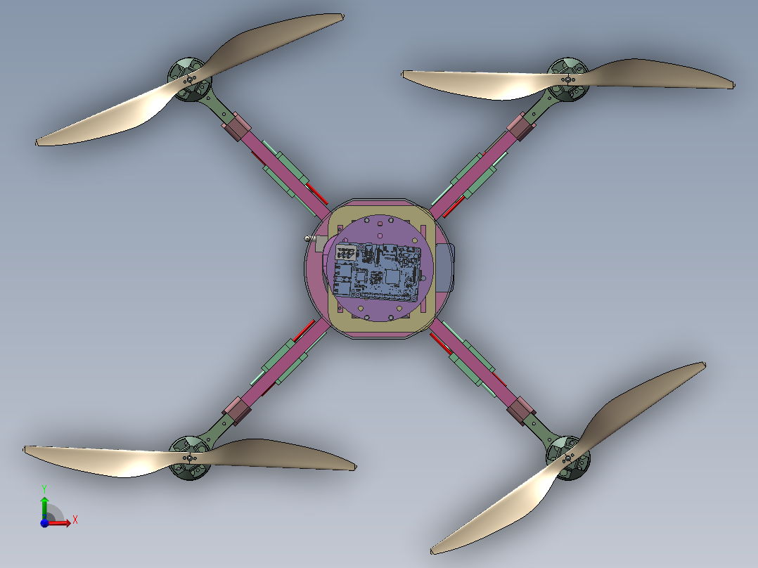 FW-2490 农业植保精准喷雾无人机前视图