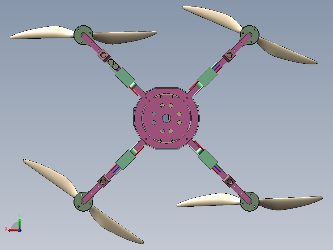 FW-2490 农业植保精准喷雾无人机后视图
