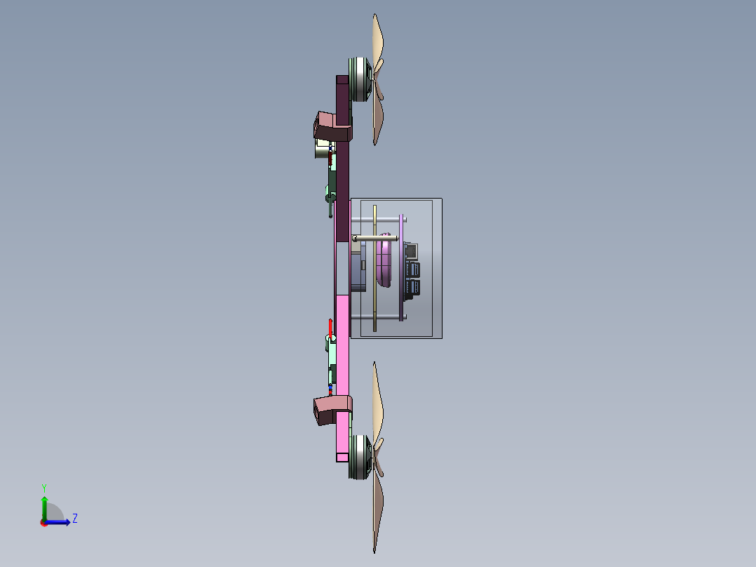 FW-2490 农业植保精准喷雾无人机左视图