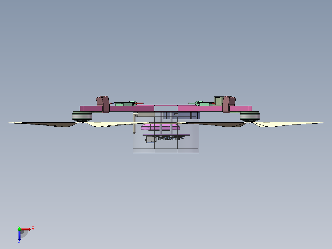 FW-2490 农业植保精准喷雾无人机俯视图