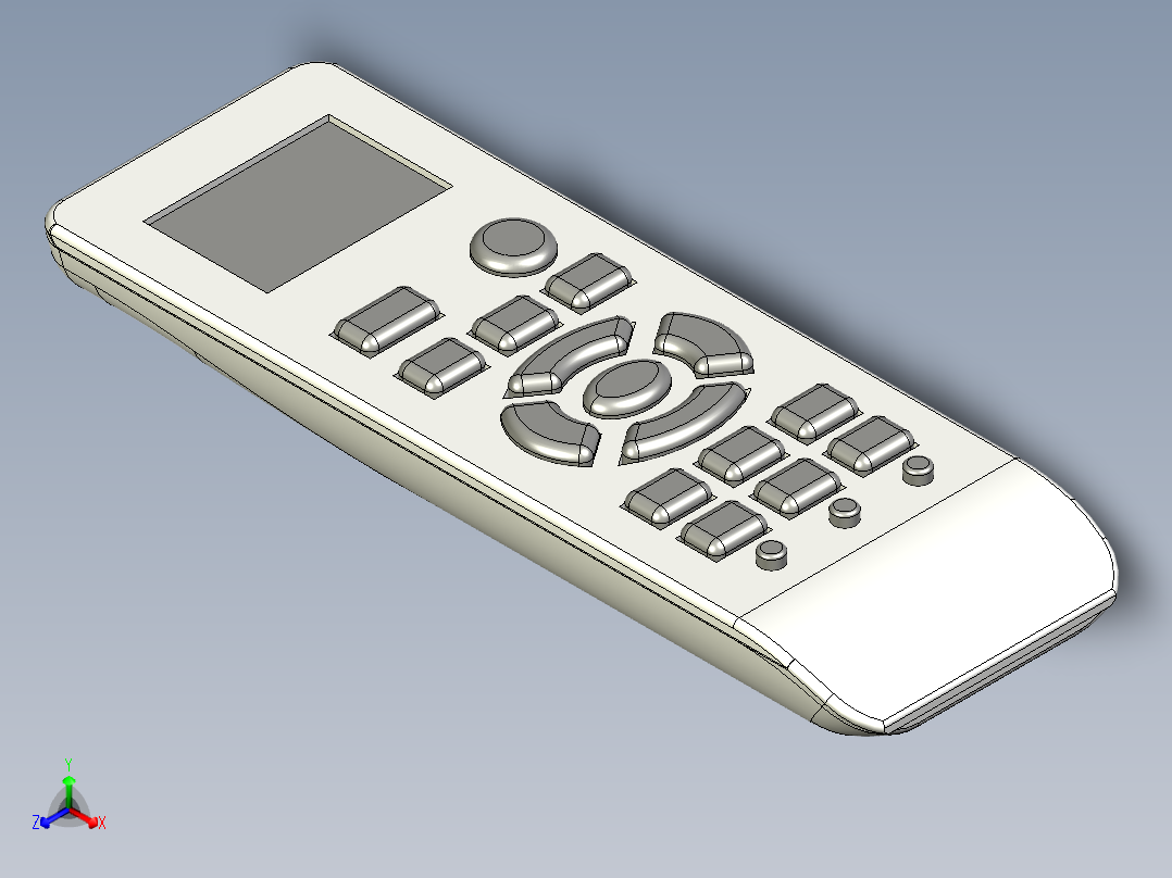 遥控器正等轴测图