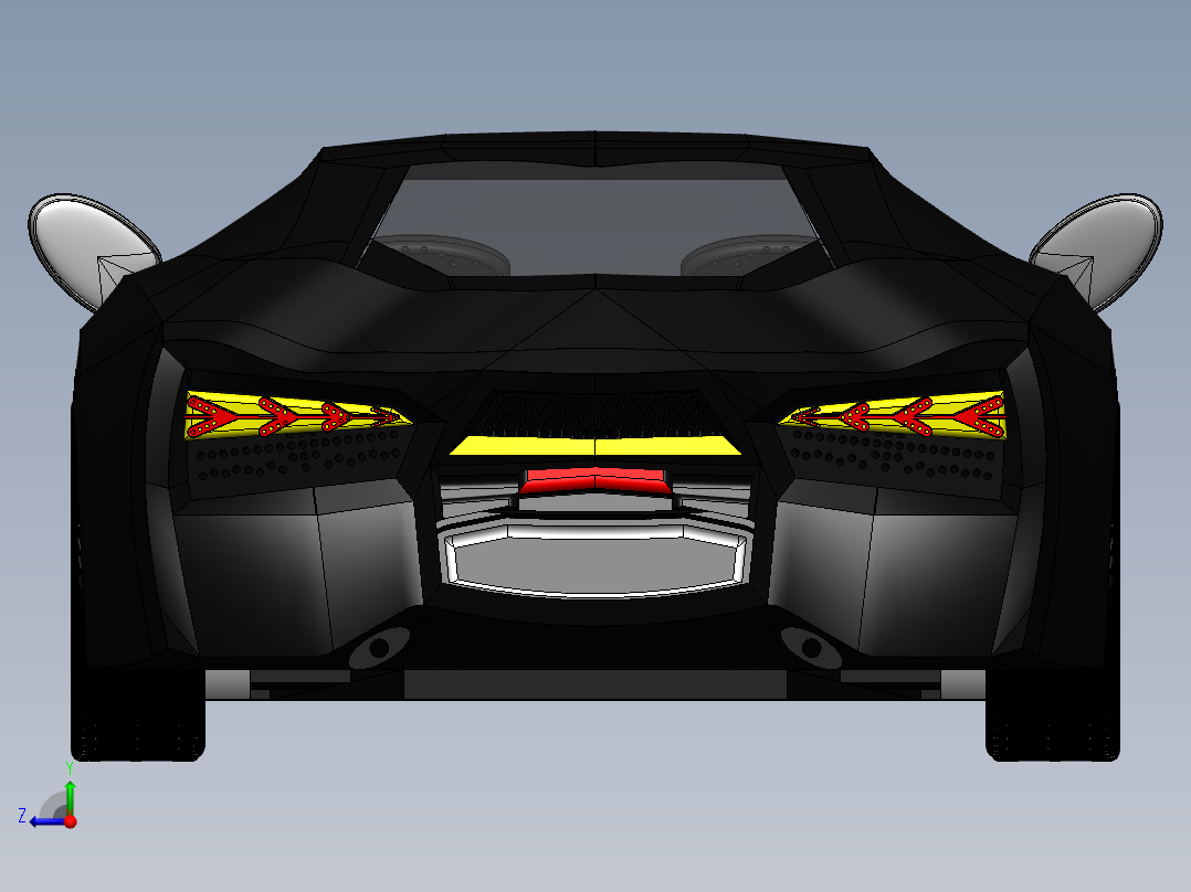 兰博基尼Aventador右视图