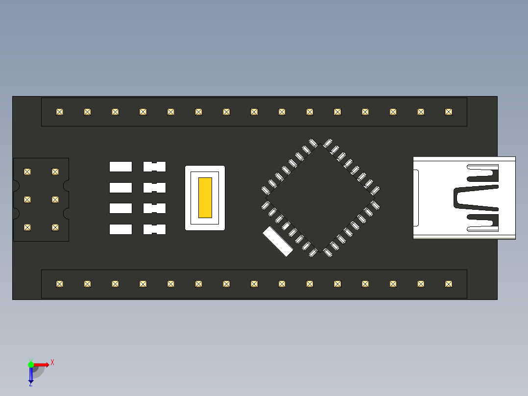 arduino nano 254俯视图