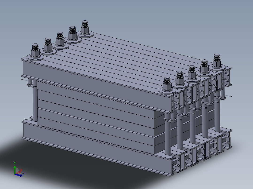 硫化机架夹紧工装