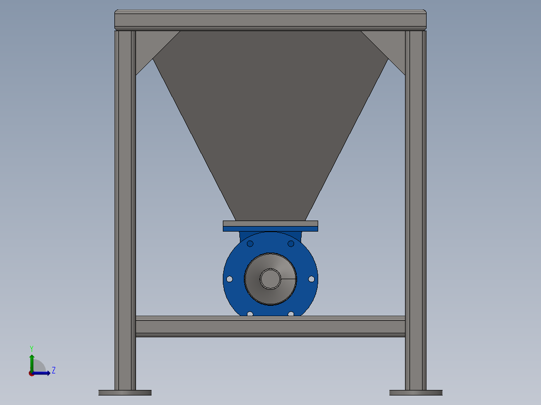 进料斗输送机左视图