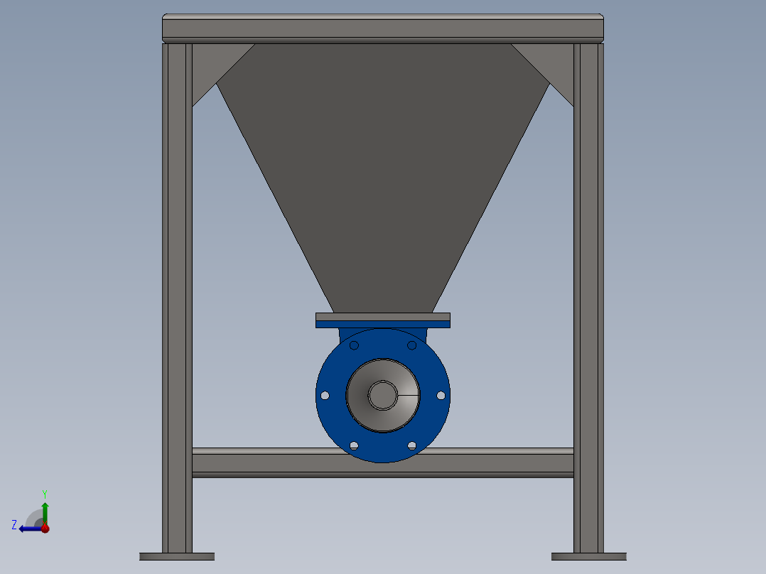 进料斗输送机右视图