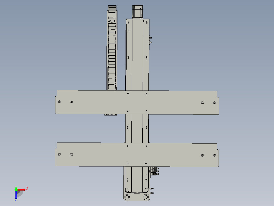 上下工位移料组件俯视图