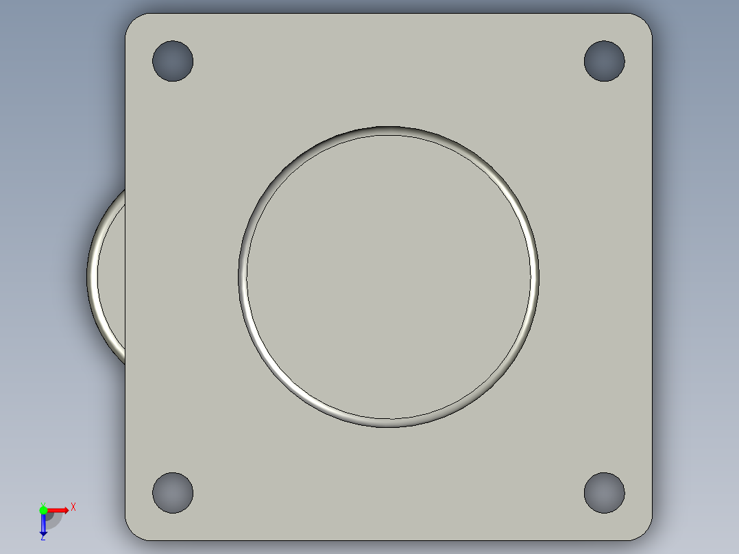 带地脚调节支撑重载型CAYH50-U俯视图