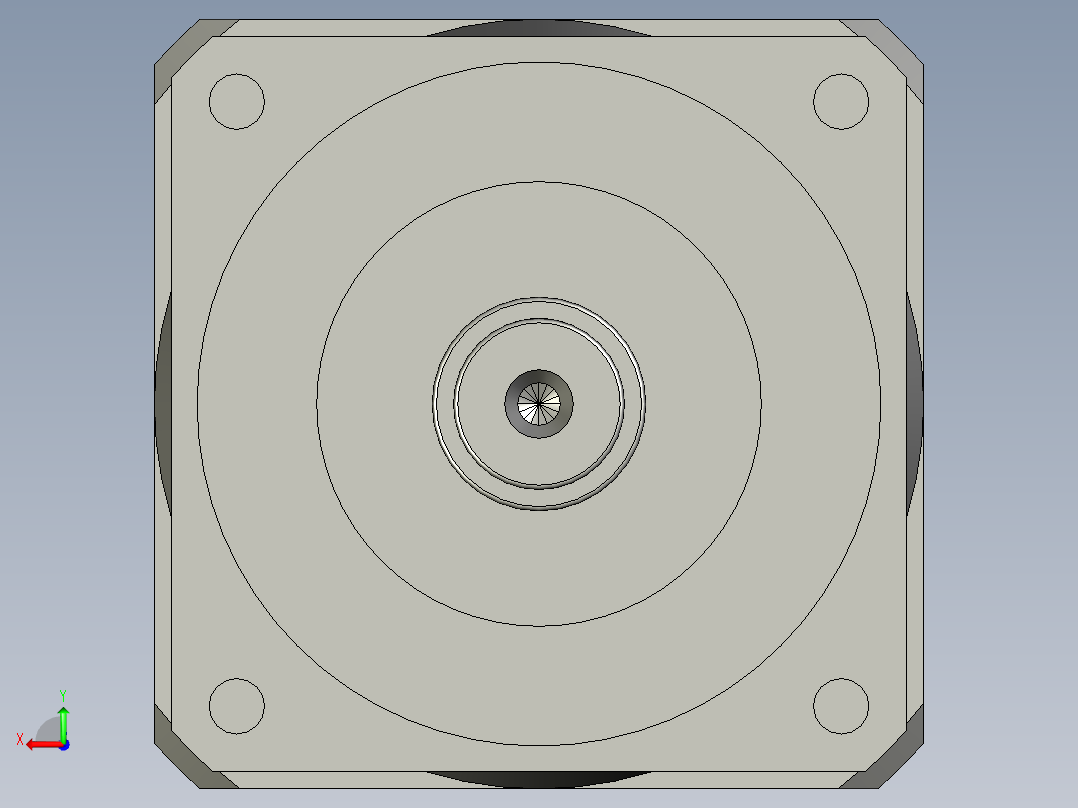 减速机-VGF85单级模型后视图