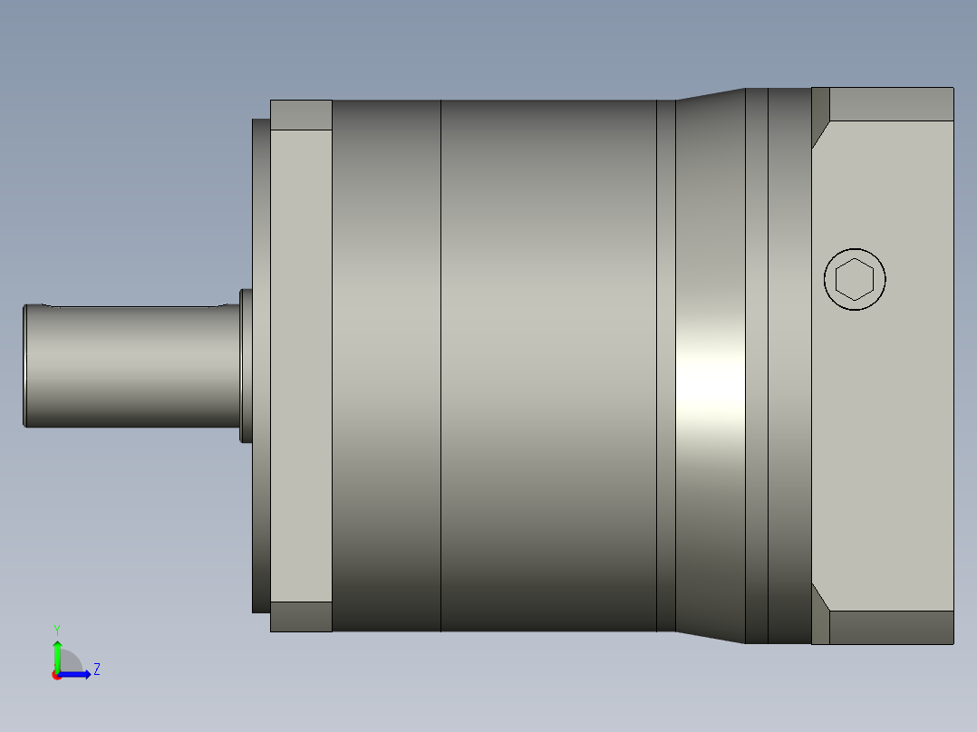 减速机-VGF85单级模型左视图