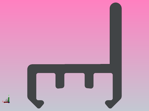 带有侧挡板H13的滑动条D30 灰色_带有侧挡板H13的滑动条D30 灰色后视缩略图