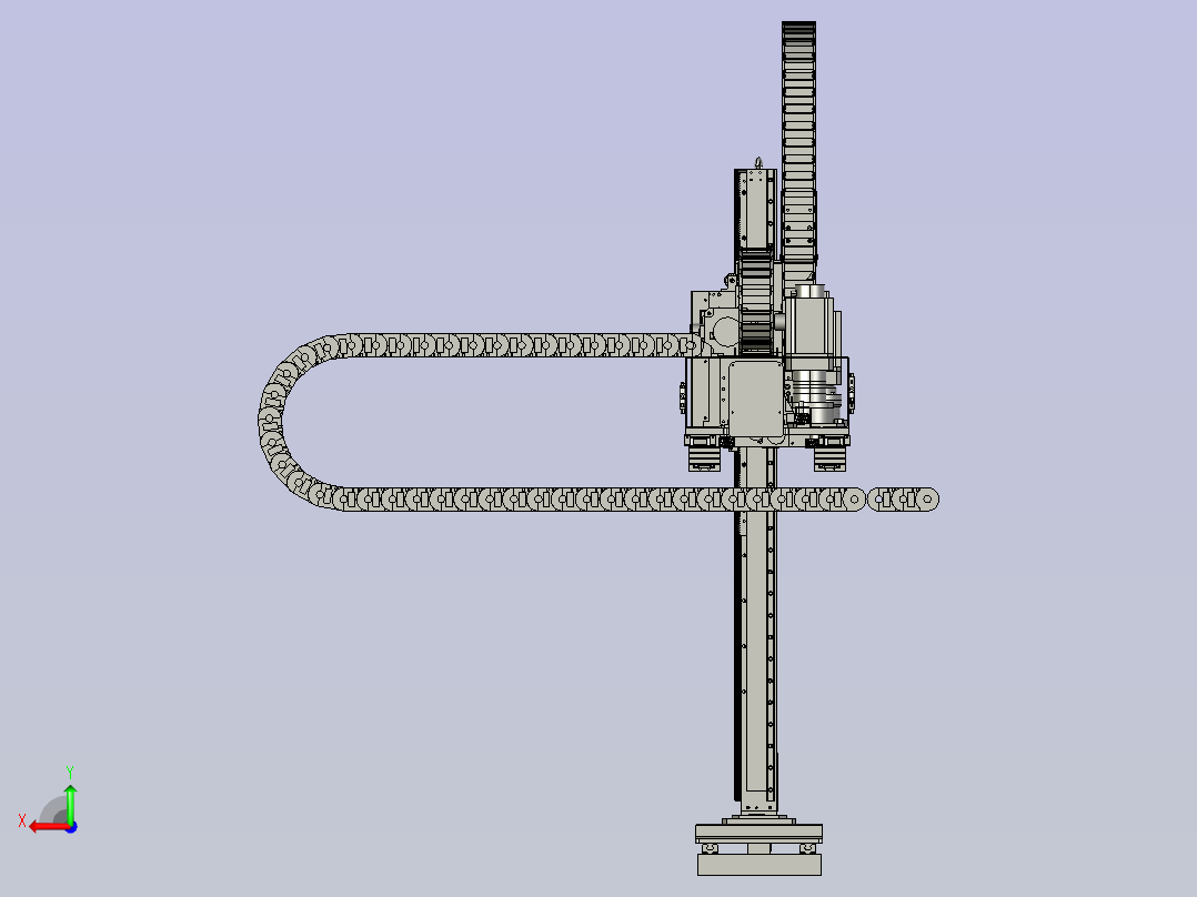 桁架三轴机械手后视图