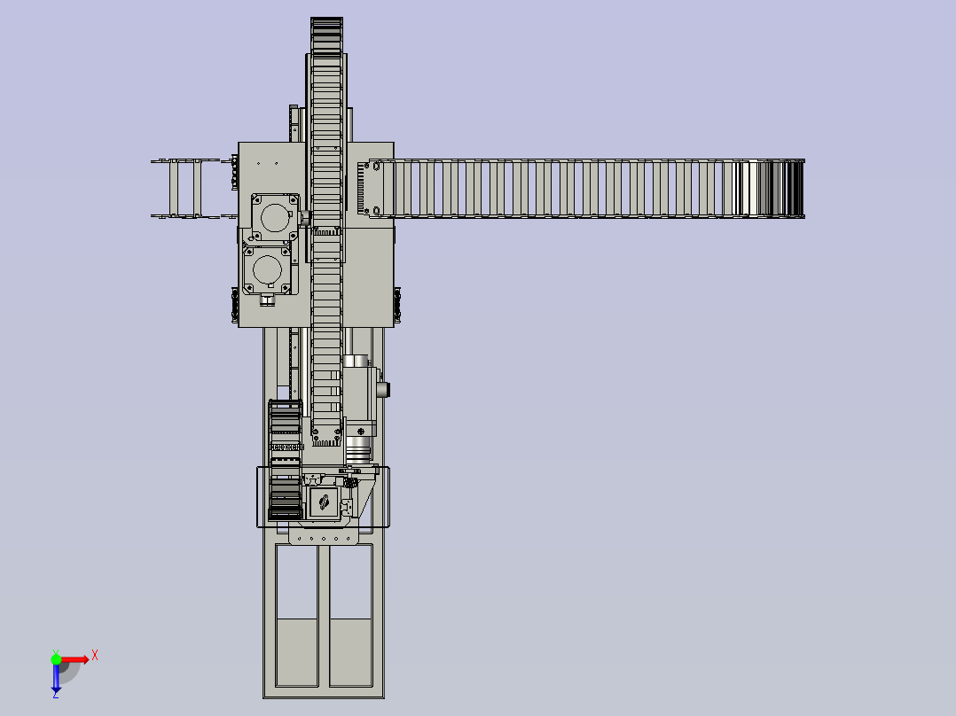 桁架三轴机械手俯视图