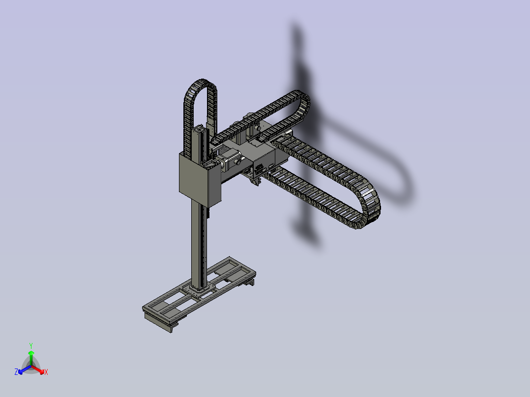 桁架三轴机械手正等轴测图