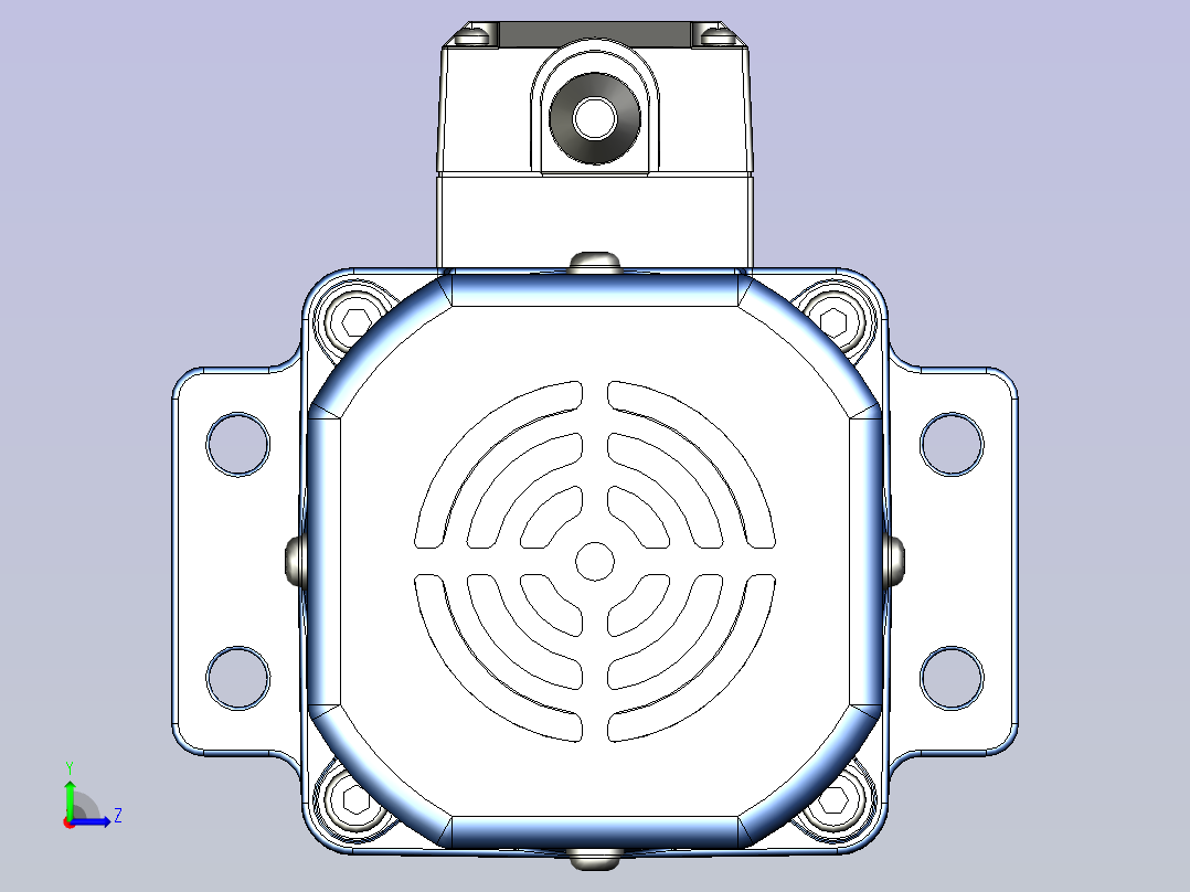 精研YS标准电机 90ys01-1800-he左视图
