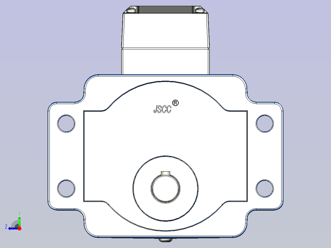 精研YS标准电机 90ys01-1800-he右视图