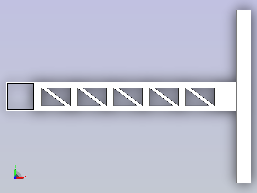 立柱模型图前视图