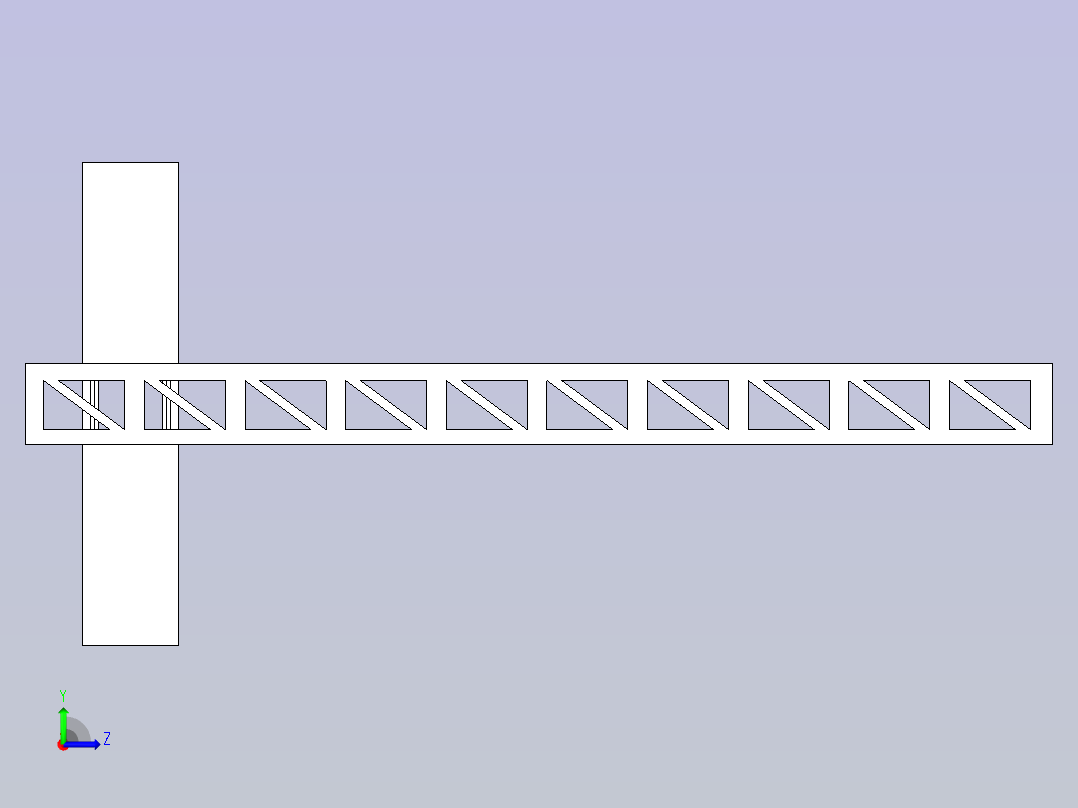 立柱模型图左视图