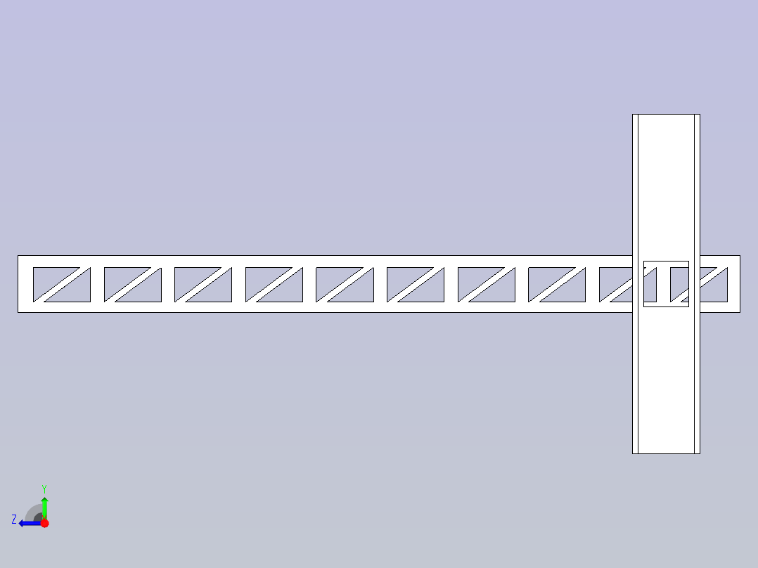 立柱模型图右视图