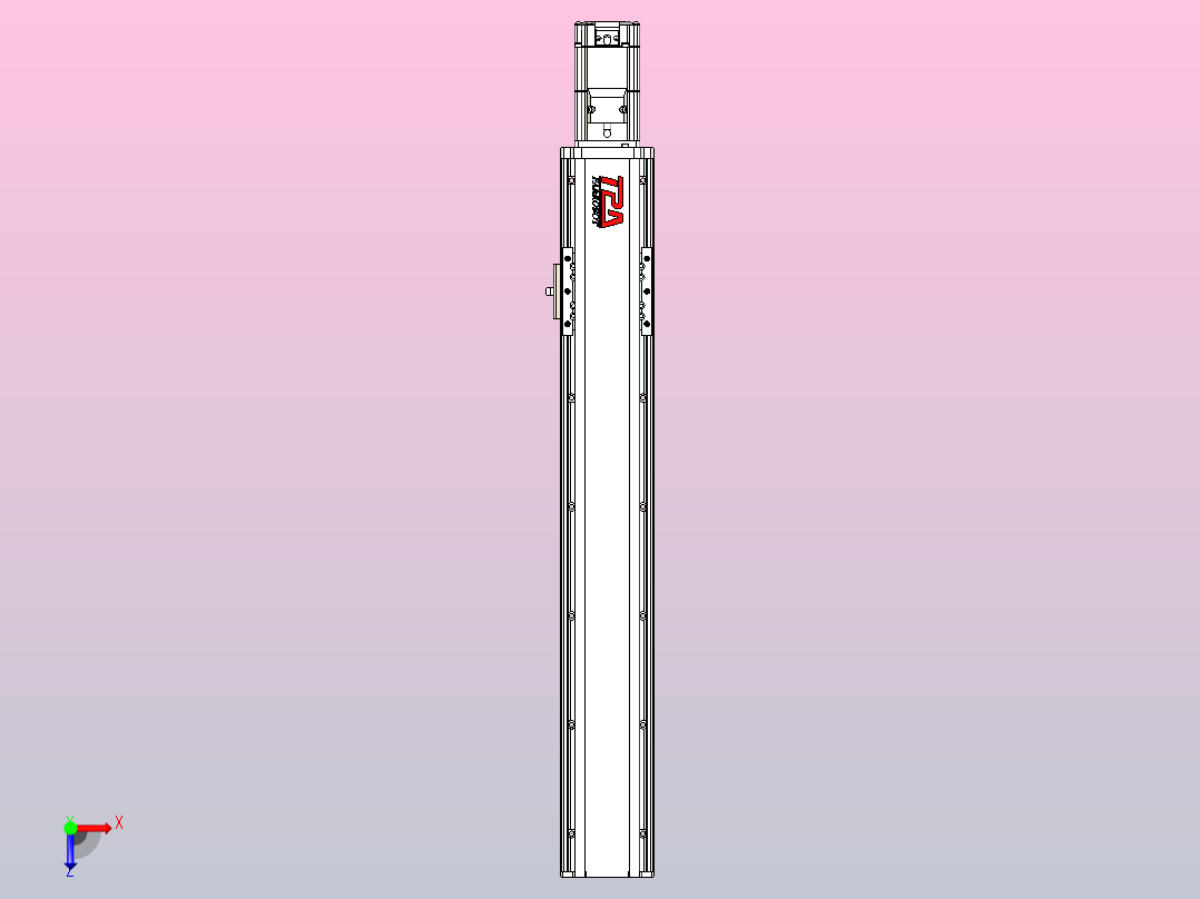 日规模组半封闭丝杆TPA-HNR-85D-1610C-L450-M-C-P20-N3俯视图