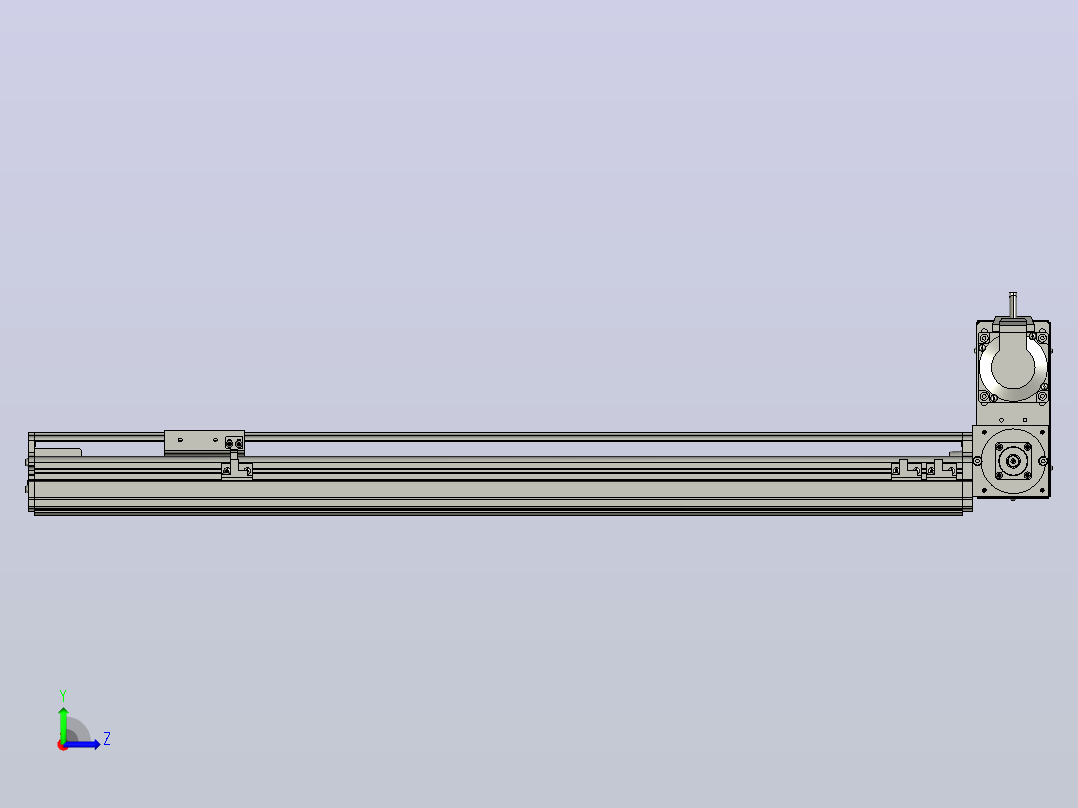 MT75BT半封闭皮带滑台[MT75BT.L80.600.RU.P40.C3]左视图