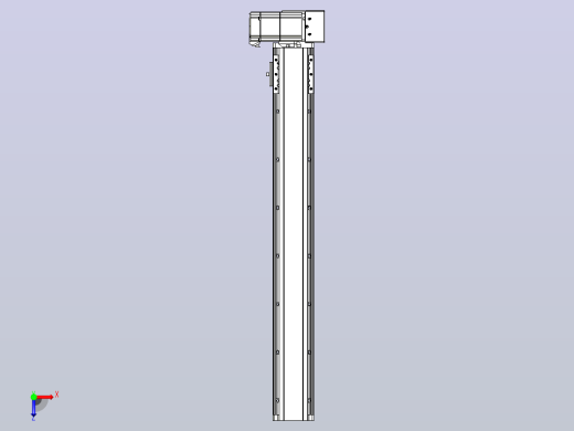 皮带直线轴半封闭可选导轨TPA-HNB-85D-90-L600-LU-C-P20-N3俯视缩略图