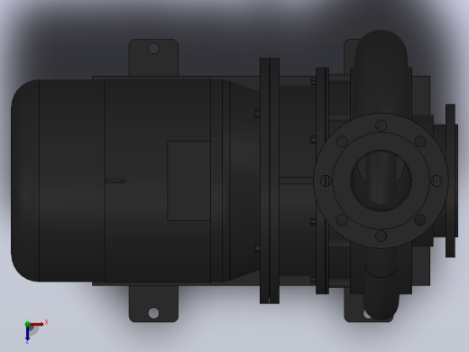 南方泵NIS，NISF泵外形（125-100-200）7.5kW-4极俯视缩略图
