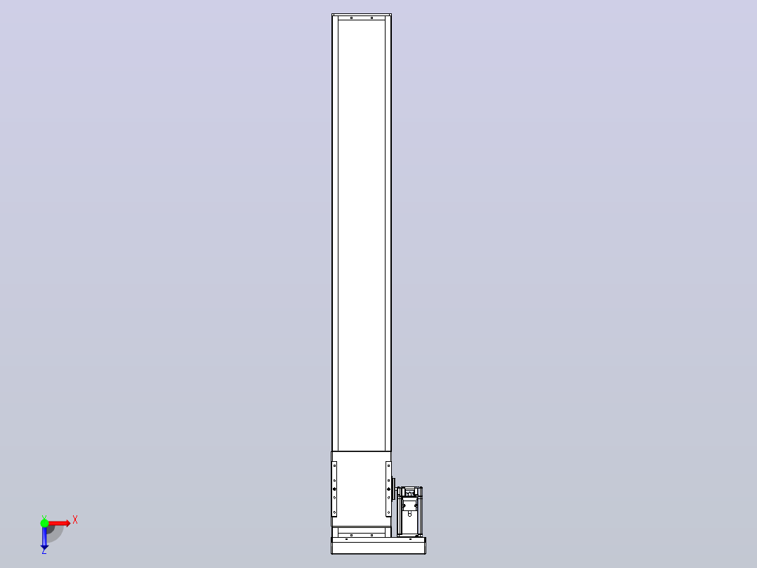 滚珠丝杠直线轴带导轨全封闭TPA-HCR-140D-2010C-L1000-MR-C-P40-N3俯视图