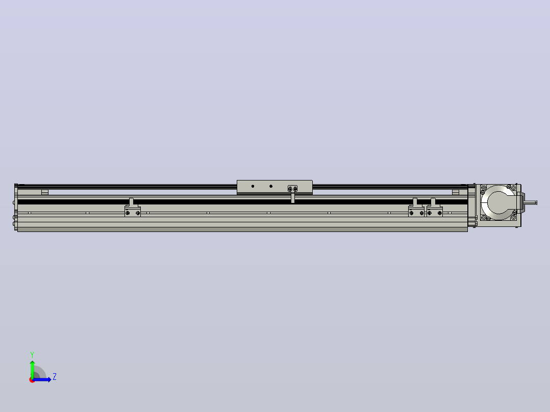 MT120BT半封闭皮带滑台[MT120BT.L100.500.RT.P40.C3]左视图