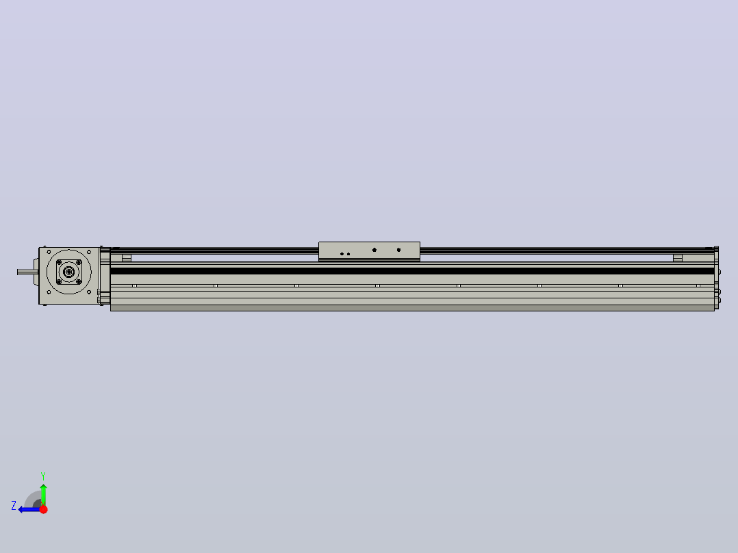 MT120BT半封闭皮带滑台[MT120BT.L100.500.RT.P40.C3]右视图